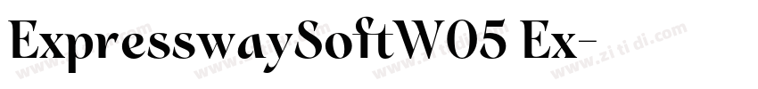 ExpresswaySoftW05 Ex字体转换 ExpresswaySoftW05 Ex字体转换